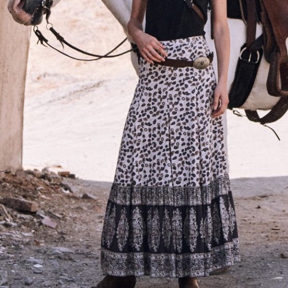 Spell Delirium 🐘 Maxi Skirt in Cream - Picture 2 of 8